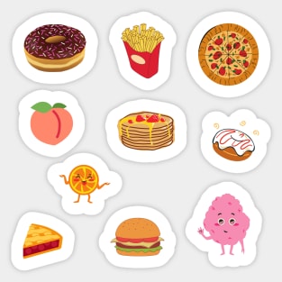 Cute Food Sticker Pack Sticker